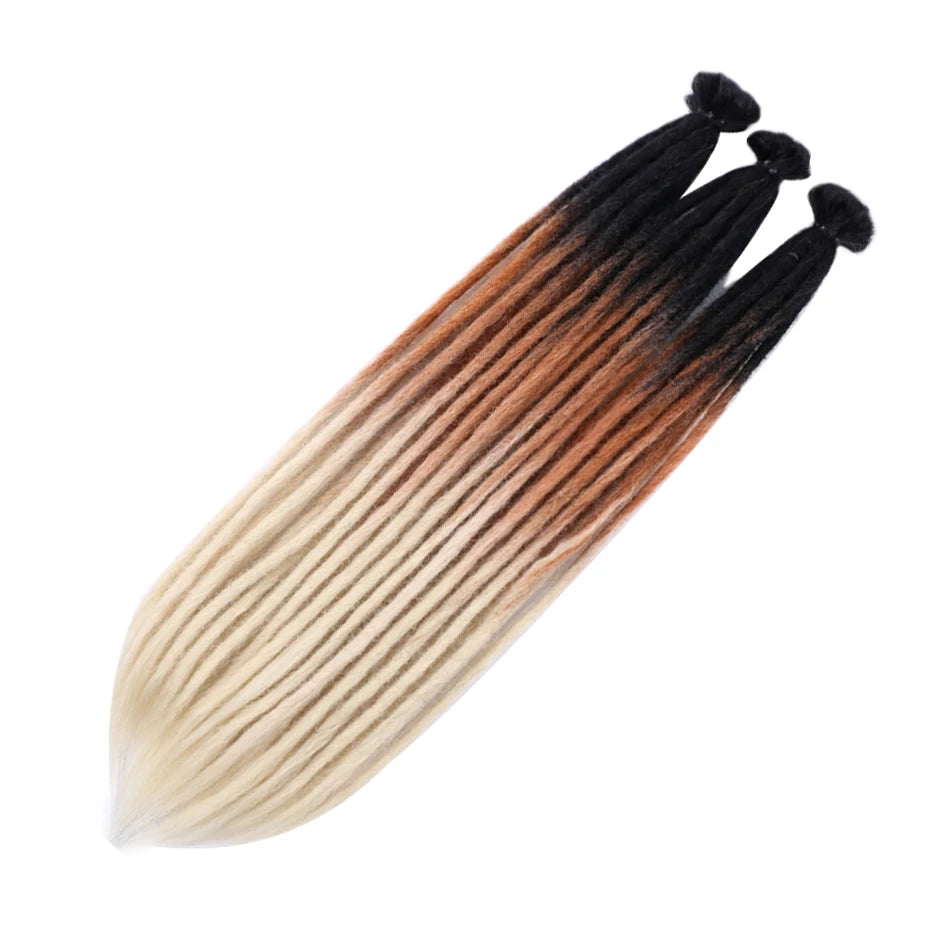 Synthetic Handmade Dreadlocks Crochet Braids Hair Extensions For Black Women Colored Dreadlocks Hair  Faux Locs braiding Hair