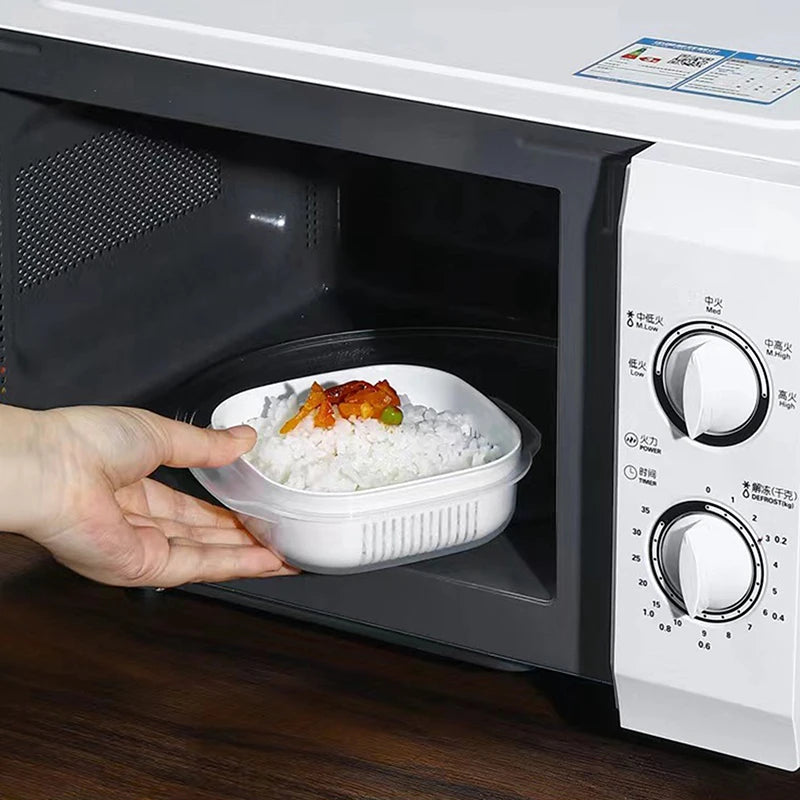 Food Storage Container Rice Fruit Preservation Box Microwave Oven Safe Refrigerator Freezer Fresh Keeping Box For Kitchen