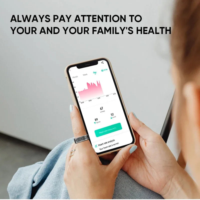 Smart Ring Heart Rate Blood Pressure Blood Oxygen Sleep Monitoring Step Counting Activity Tracking Family Friends Sharing Ring