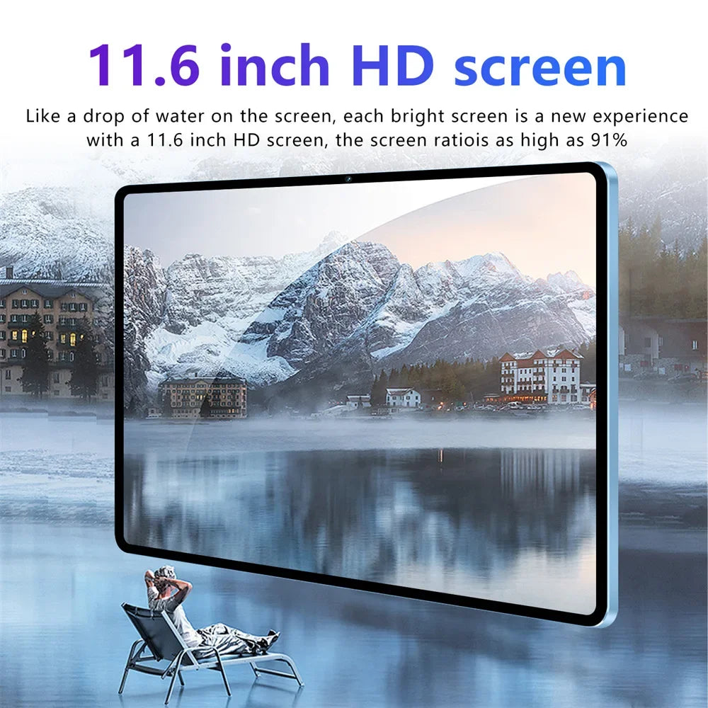 NEW Pad 7s Pro Android 15 Tablets 11.6inch Original Tab 5G Dual Card 12000mAh Tablet PC For Children's Kids With Keyboard Laptop