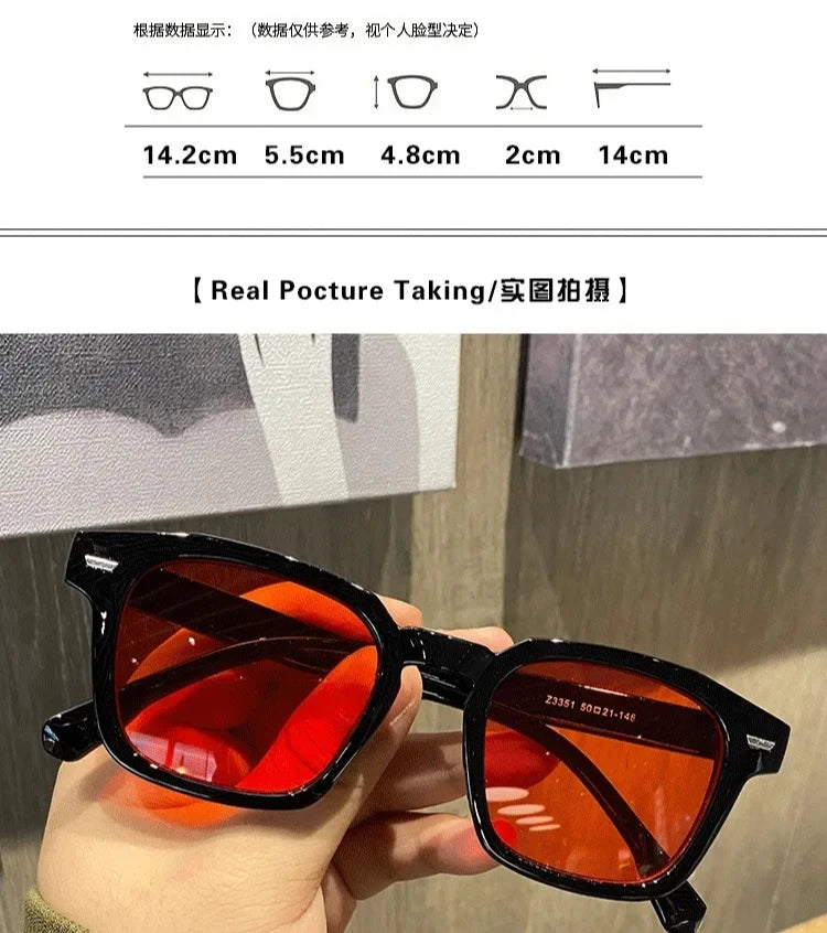 Vintage Sunglasses Unisex Rectangle Fashion Design Retro Sun Glasses Female Lady Eyeglass Cat Eye Casual Goggles 2025 New