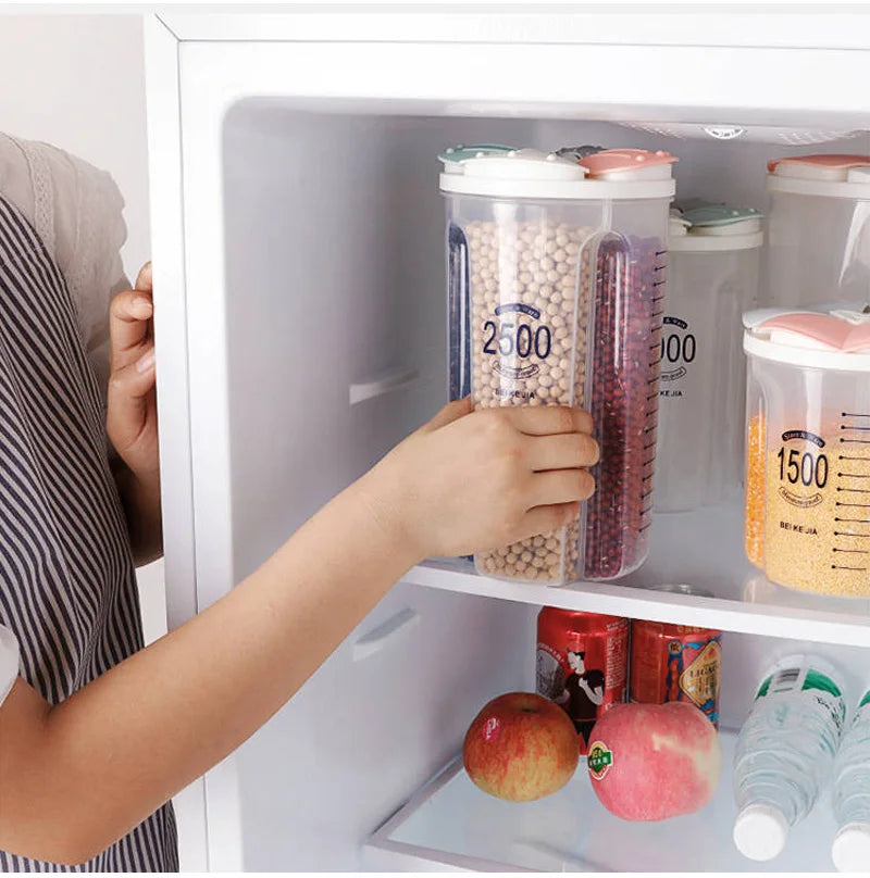 Kitchen Storage Box Food Storage Box Kitchen Supplies Grain Storage Tank  Transparent Organizers Moisture-Proof Sealed Cans