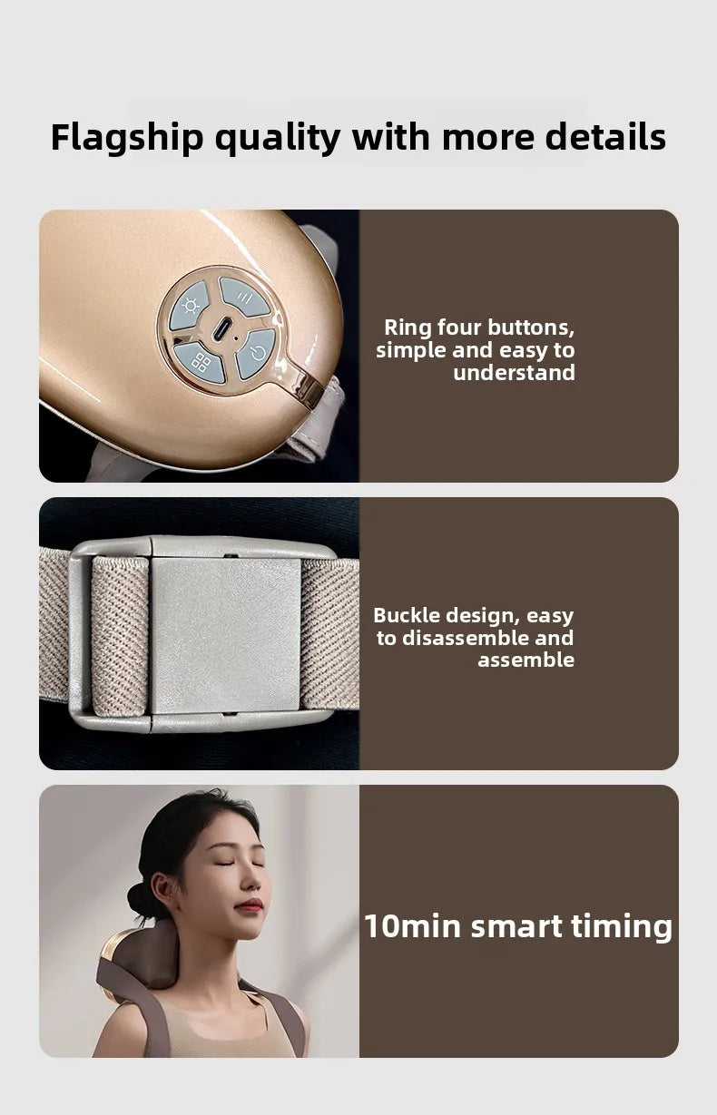 New Cervical Massager Back Waist trapezius Shoulder Neck Kneading Body Multifunctional Artifact Massager 2025