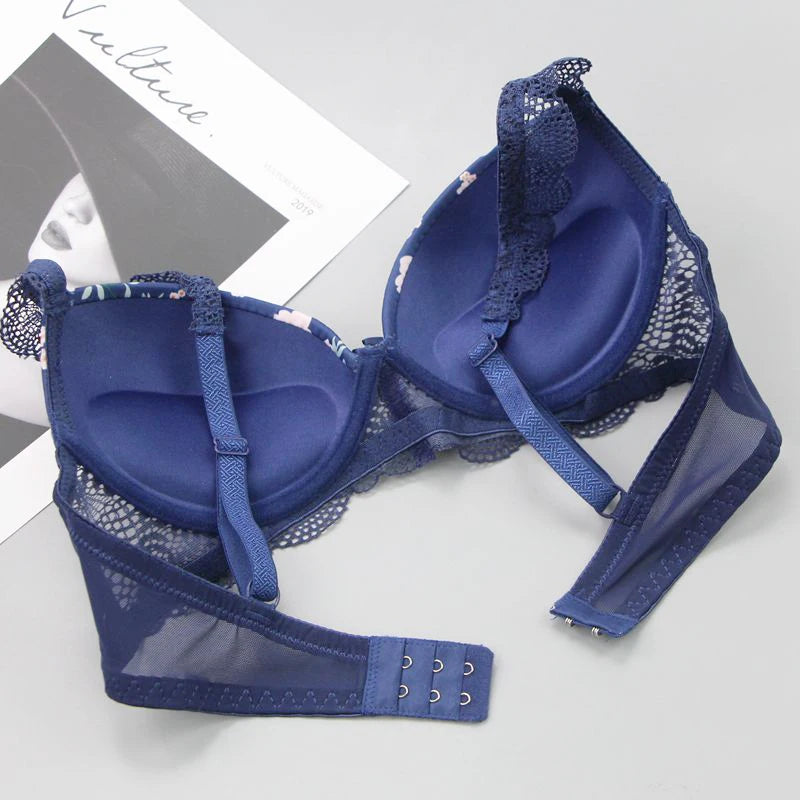 Women's Plus Size Cotton Bralette & Low-Rise Panty Set
