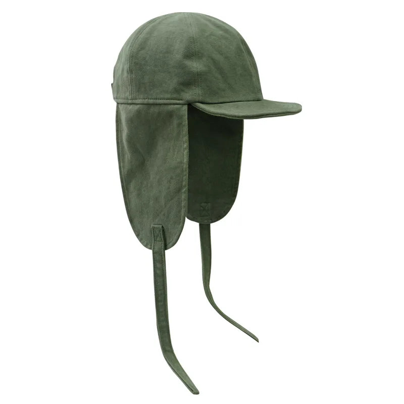 INS Women Men Cotton Auturm Winter Warm Trapper Bomber Hats 2022 Snow Caps Earflap Bonnet Russian Ushanka