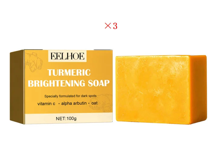 Turmeric Face Soap Brightening Skin Remove Dark Spots Anti-Acne Even Skin Tone Improve Pigmentation Moisturizing Facial Cleanser