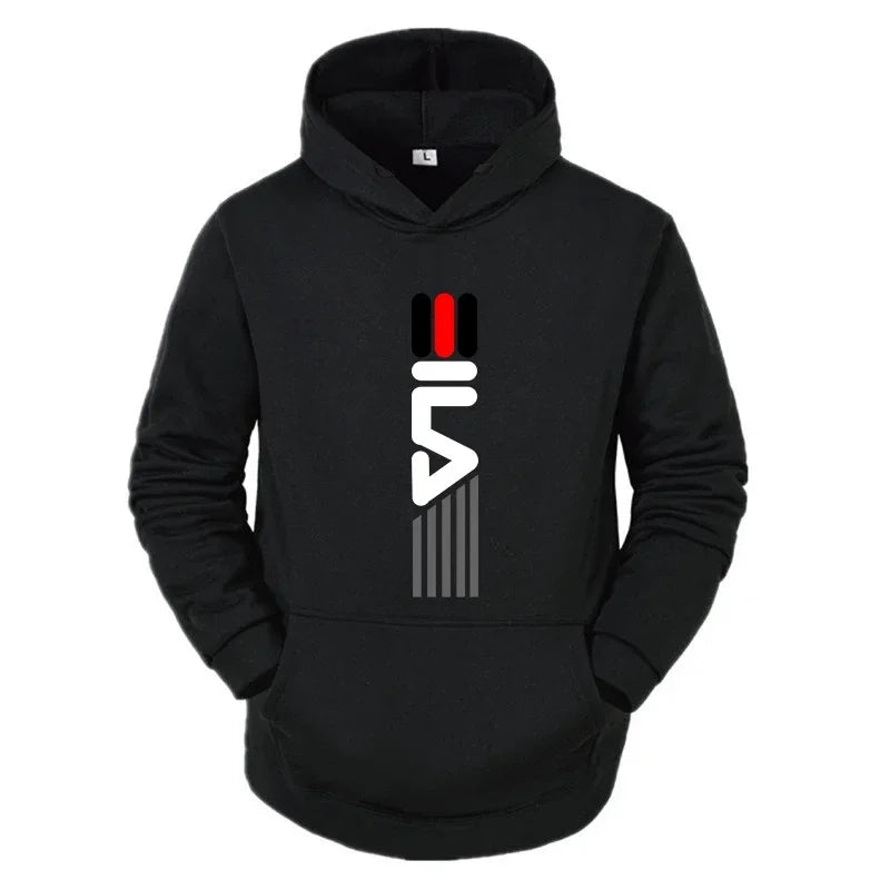 Men's Tracksuit Hooded Sweatshirt+Sweatpants 2 Pcs Sets Sports Suit Casual Jogger Sportswear 2 Piece Male Fleece Streetwear Sets