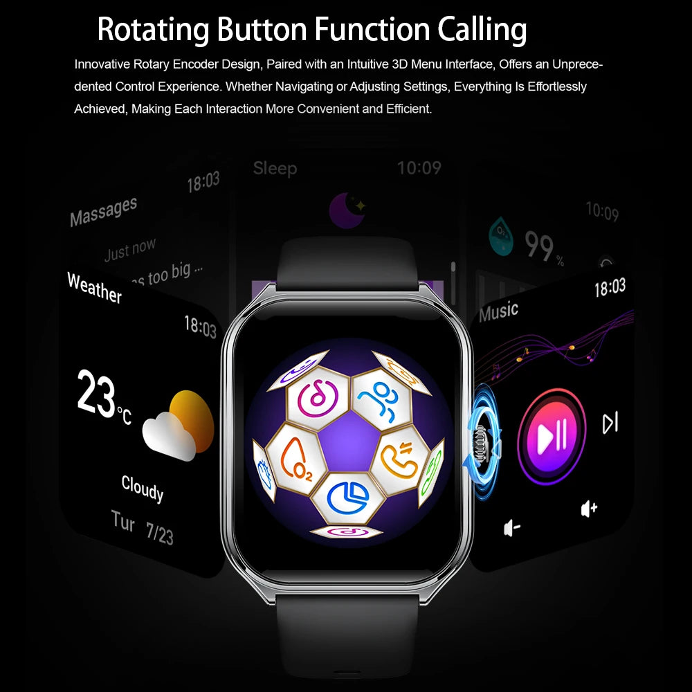2026 Selling New Smart Watch Men Women Newest Sports SmartWatch Faces Heart Rate HD BT Call Waterproof Watches For Android iOS