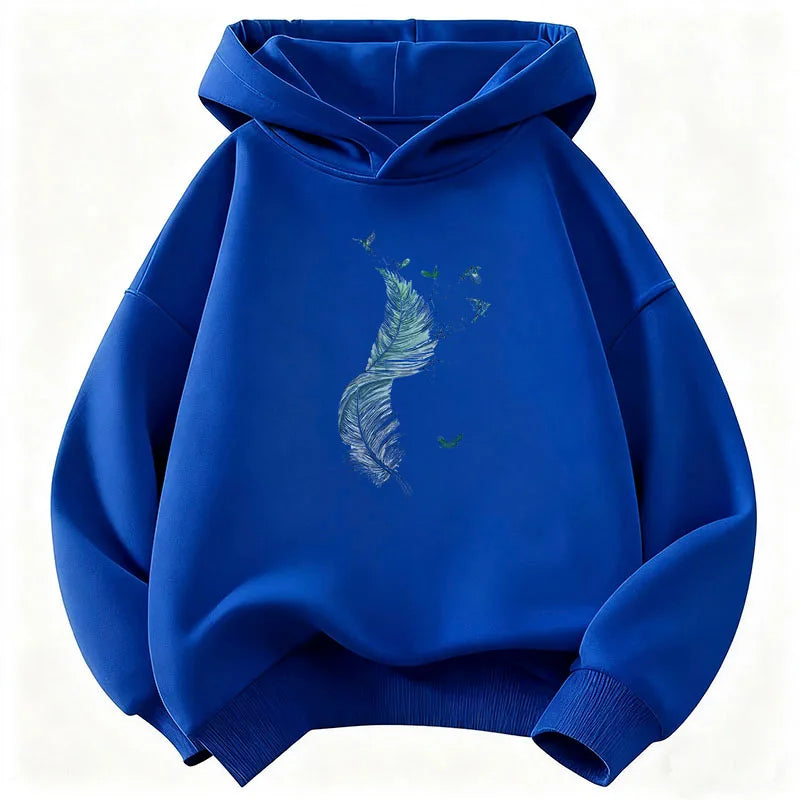 Vintage Leaf Design Hoodie Retro Children's Sweatshirt Hoody Casual Hoodies for Boys Girls Clothes Fashion