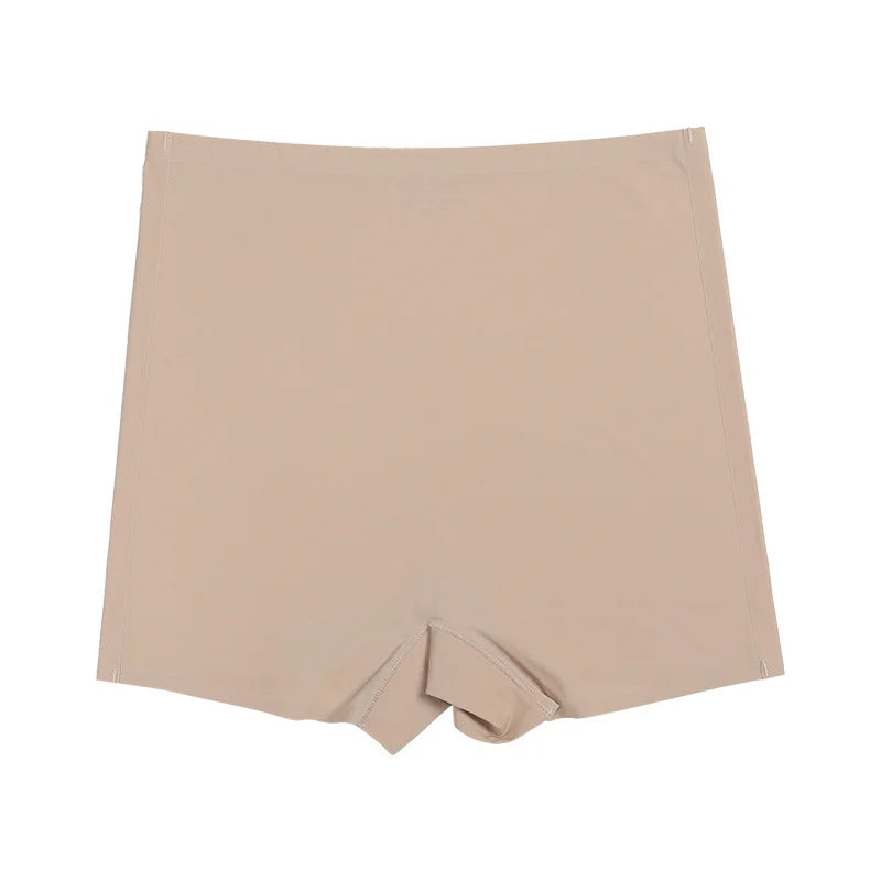 New Design Ladies Seamless Ice Silk Solid Biker Shorts Boxer Short Leggings Sports Yoga Pants Women's Shorts Panties T1584