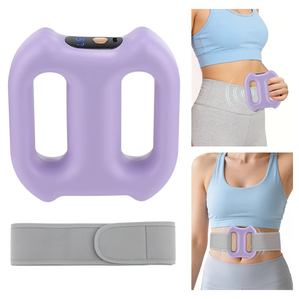 Electric Full-Body Fascia Massager with Belt Dual-Ring Ergonomic Portable Vibration Fat Loss Deep Tissue Body Muscle Relaxation