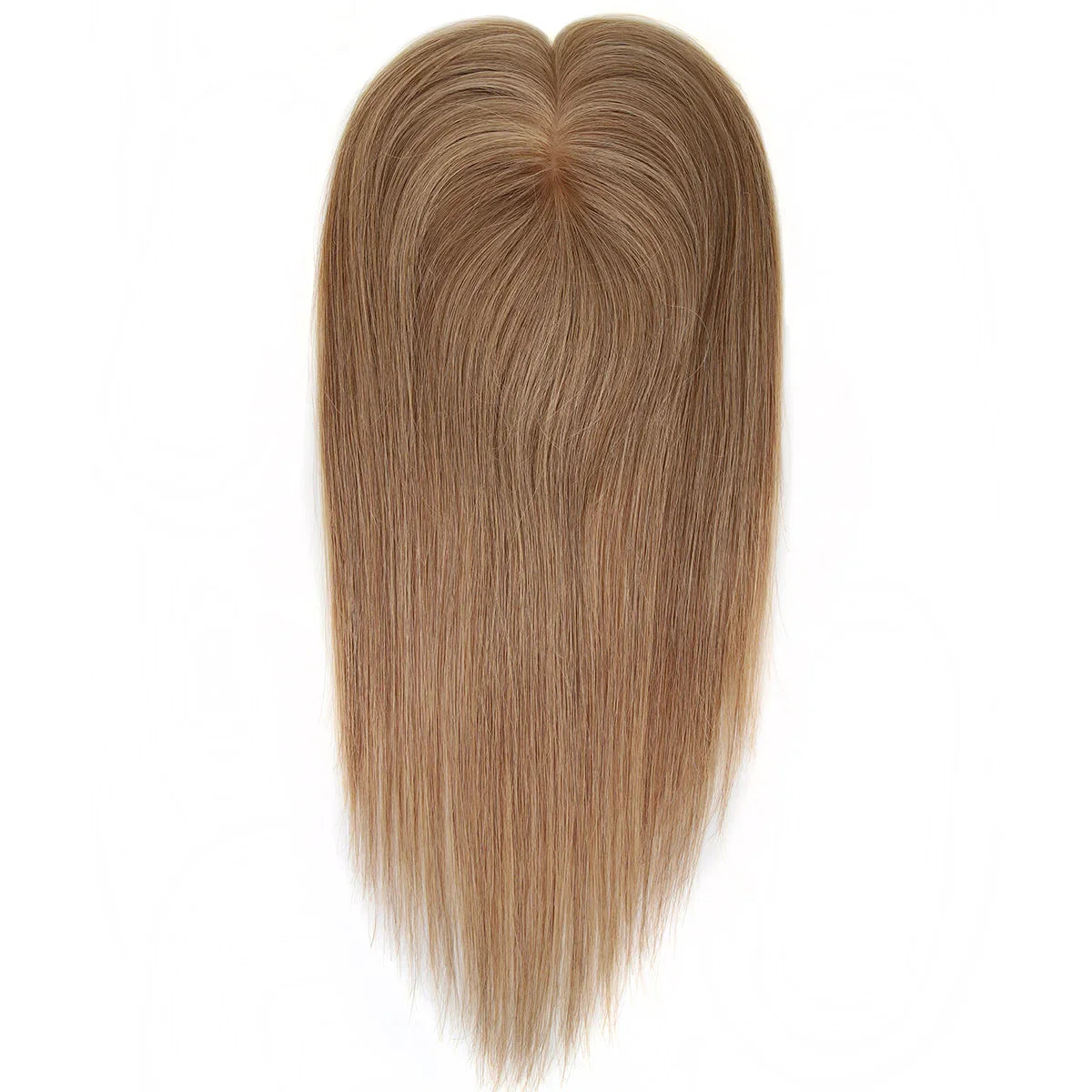 TUW10 3''x5'' Silk Base Hair Topper for Women with PU around 3 Clip 110% Handmade Remy Human Hair Natural Looking Topper Hairpin