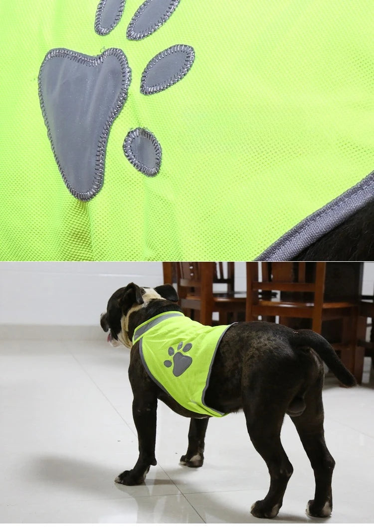 Reflective Dog Vest Clothes Breathable Pet Puppy Dog Safety Outdoor Walking Running Vests For Small Medium Large Dogs Chihuahua