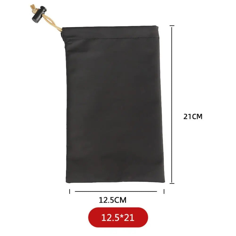 PU Leather Phone Storage bag with Draw String Waterproof Power Bank Case Large Capacity Dustproof Headphone Case Pouch