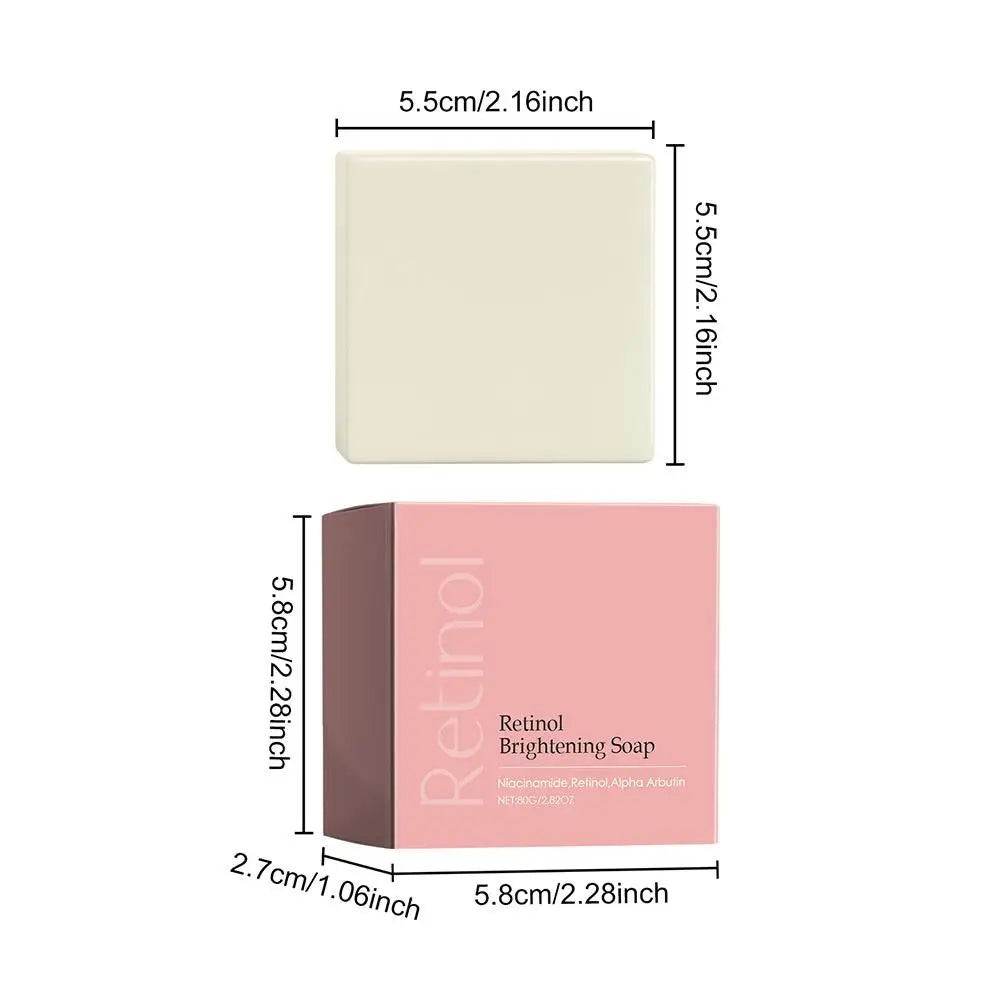 Retinol Brightening and Spot Removing Cleansing Soap Deeply cleanse repair the skin fade dark spots fine lines Korean nursing