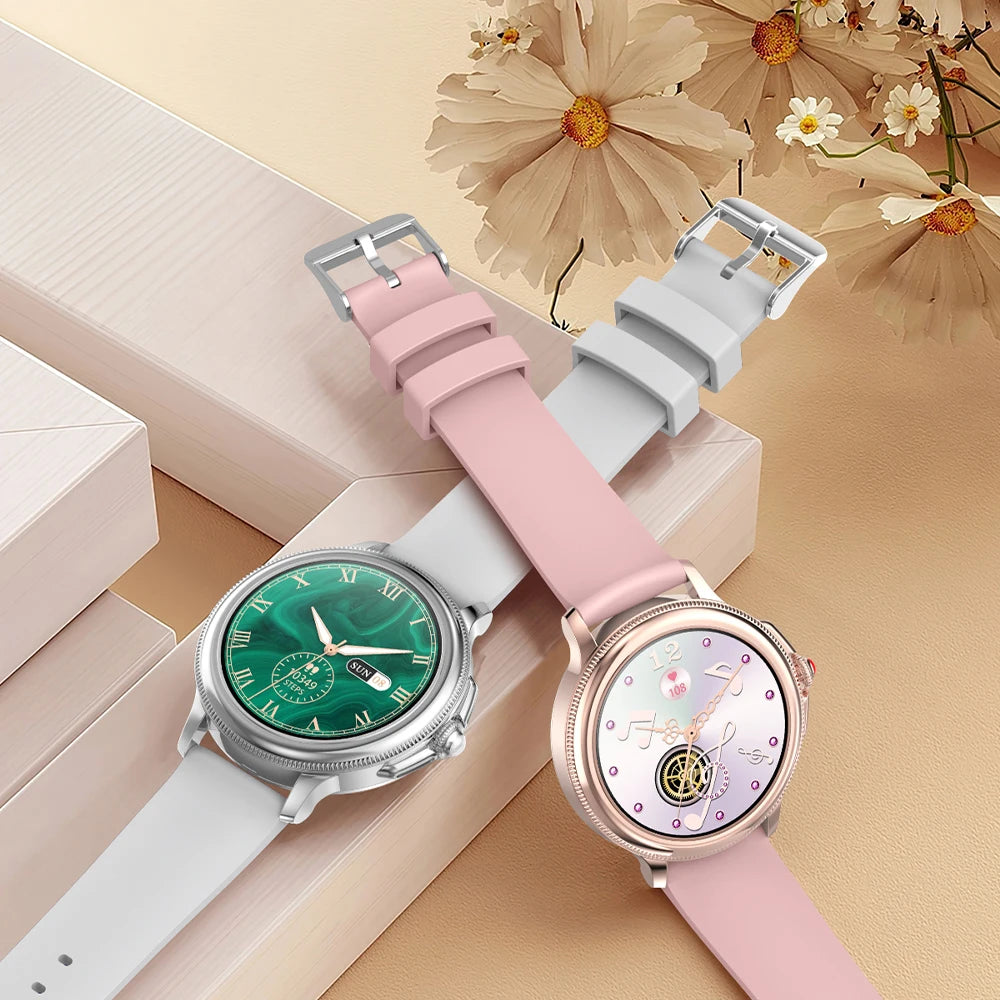 Smart Watch for Women 1.2" Bluetooth Call 100+ Sport Modes Fitness Tracker with Heart Rate/Sleep/SpO2 Monitor IP67 Waterproof