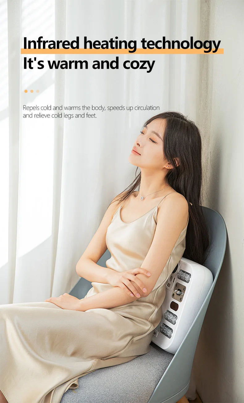 Foot Massager with Vibration Rotation Hot Compress Multifunctional Calf Leg Muscle Relaxation Fascia Massage Wireless Use Gift