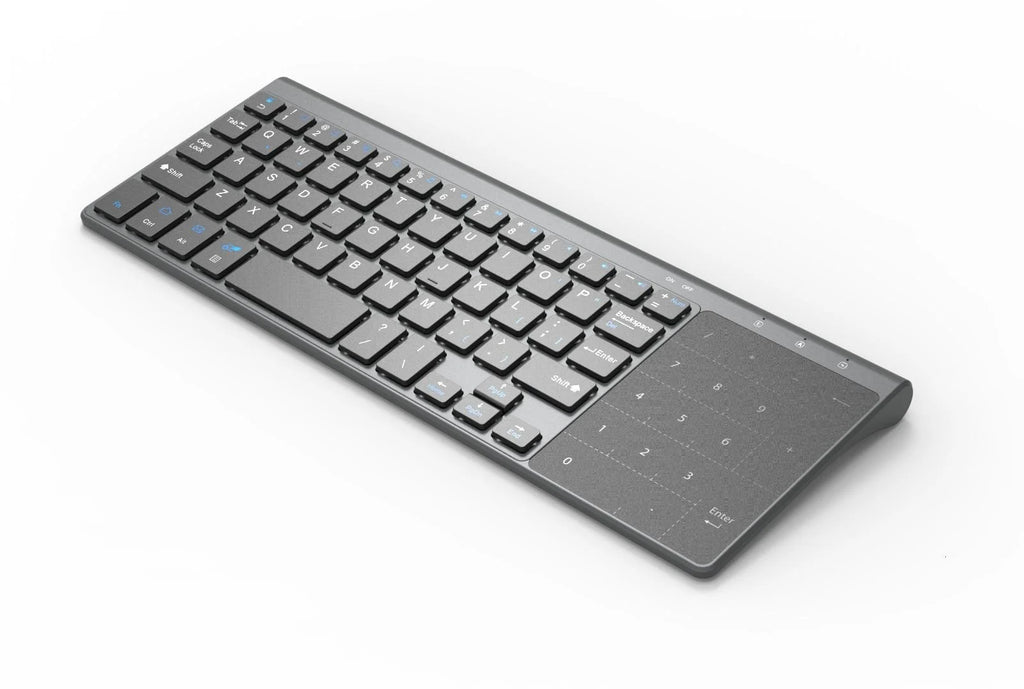 Thin 2.4G USB  Wireless Keyboard with Touchpad Mouse Number Numeric Battery Wireless Keypoard for Android Windows Desktop Laptop