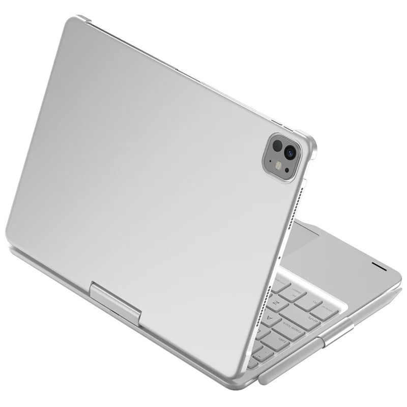 Bluetooth Magic Keyboard Case For iPad Pro 11 2024 M4 2025 M5 Tablet Case Touchpad Russian Arabic Hebrew Spanish French Keyboard