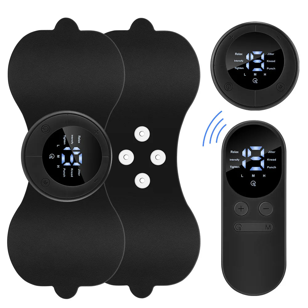 Multi functional full body universal heating massager EMS pulse digital display screen massager 6-speed 19 gear massage patch