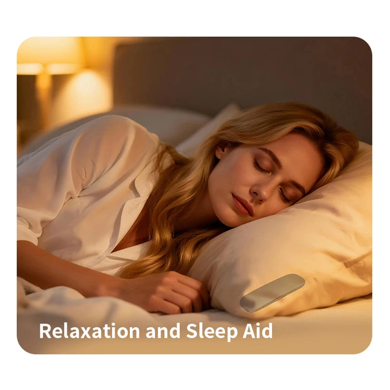 Bluetooth 5.4 Under Pillow Speaker Bone Conduction Speaker Noise Reduction Stereo Music Player With TF Card Slot Timed Shutdown