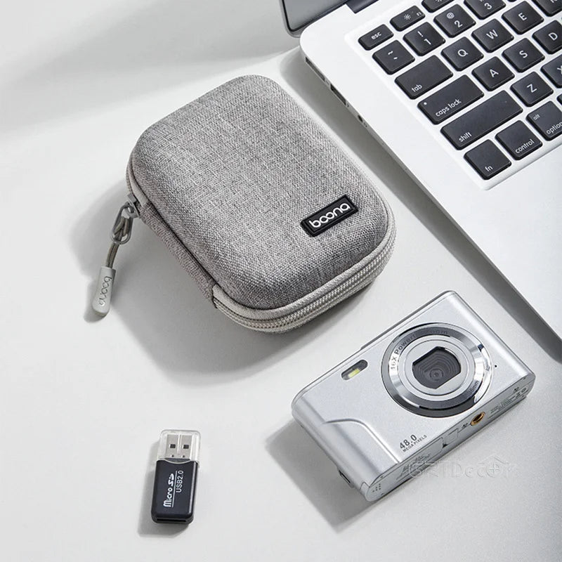 Shockproof Electronics Organizer Case for Power Adapter Cable Storage Bag Bluetooth Earphone Case Travel Small Tech Gadget Pouch