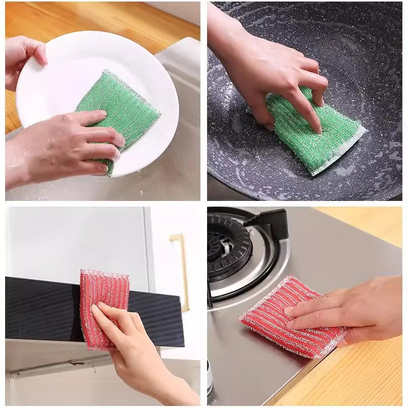 Kitchen Cleaning Sponge Multi-Functional Sponge Brush Set Scratch-free Cleaning Sponge Wipe   for Efficient Home Cleaning Tools
