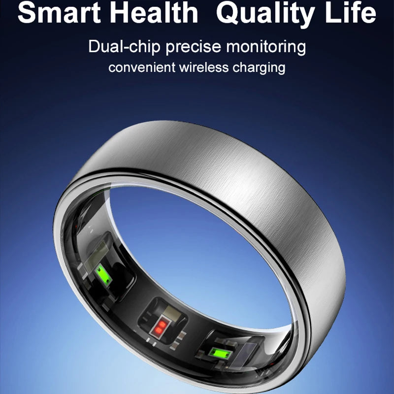 R10 Smart Ring with Charging Case Men Women Health Sleep Heart Rate Monitoring Smartring IP68 & 5ATM Waterproof Multi-sport Mode