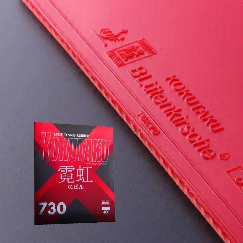 KOKUTAKU NEON 730 (Topsheet Code 868) Table Tennis Rubber Half-sticky Offensive High Elastic Ping Pong Sponge