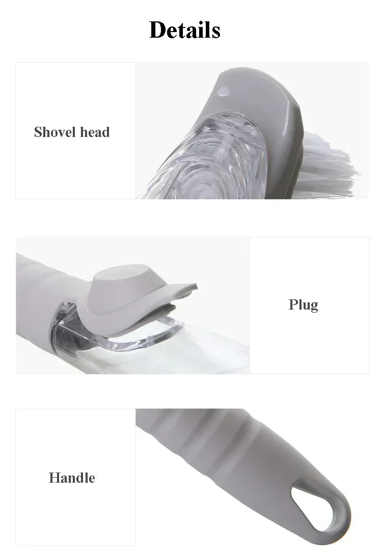 Kitchen Cleaning Brush 2 In 1 Long Handle Cleaing Brush with Removable Brush Sponge Dispenser Dishwashing  Kitchen Tools