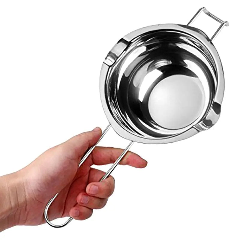 3Pcs stainless steel melting pot set, a multi-purpose melting pot tool set, suitable for handcrafted candle making and kitchen