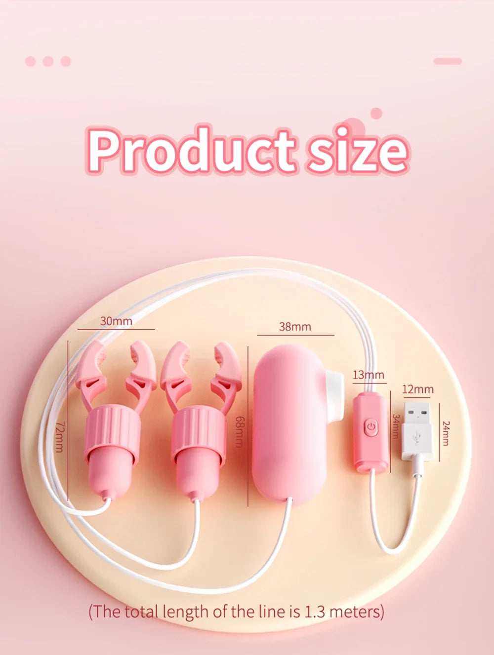 Sensitive Nipple Stimulator with Vibration - Dual-Action Pleasure Device for Women's Intimate Wellness & Massage