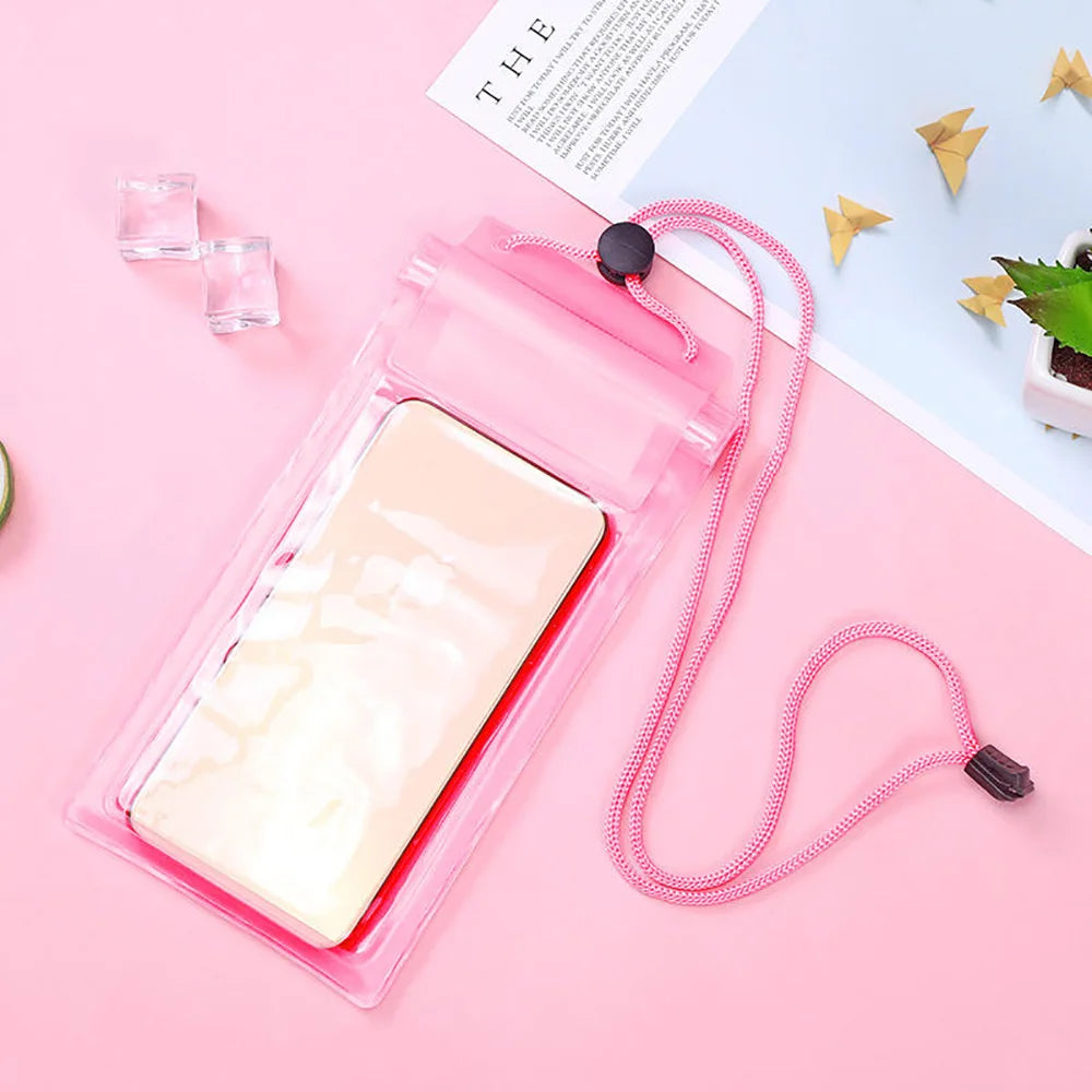 High Waterproof Sealing Swimming Bag Mobile Phone Pouch Large Size Transparent Underwater Dry Protection Bag for iPhone  Xiaomi
