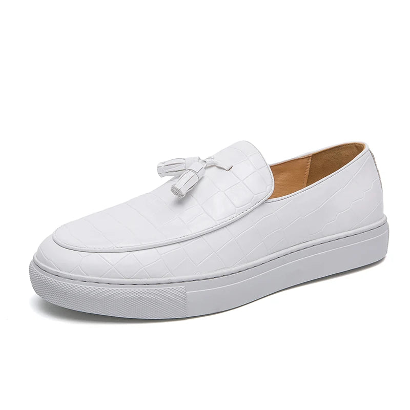 Italy Men Casual Shoes Summer Leather Loafers Office Shoes For Men Driving Moccasins Comfortable Slip on Party Fashion Shoes Men