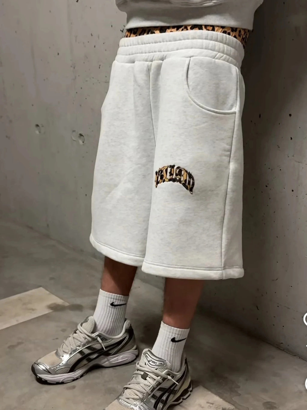 2025 new trendy high-quality cross-border leopard print casual sports men's and women's hooded sweatshirt pants