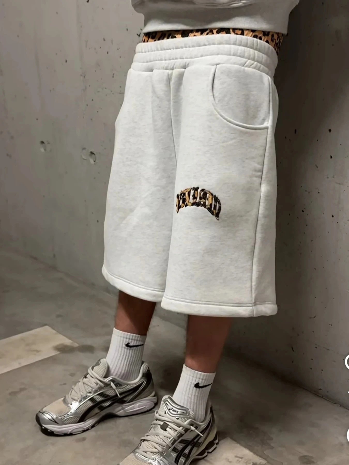 2025 new trendy high-quality cross-border leopard print casual sports men's and women's hooded sweatshirt pants