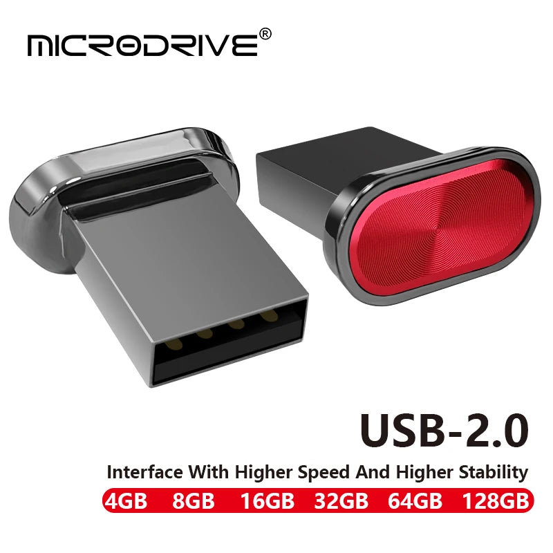 Super Mini USB Flash Drive Waterproof Pendrive 64GB 32GB 16GB 8GB 4GB Real Capacity USB Memory Stick Thumbdrive