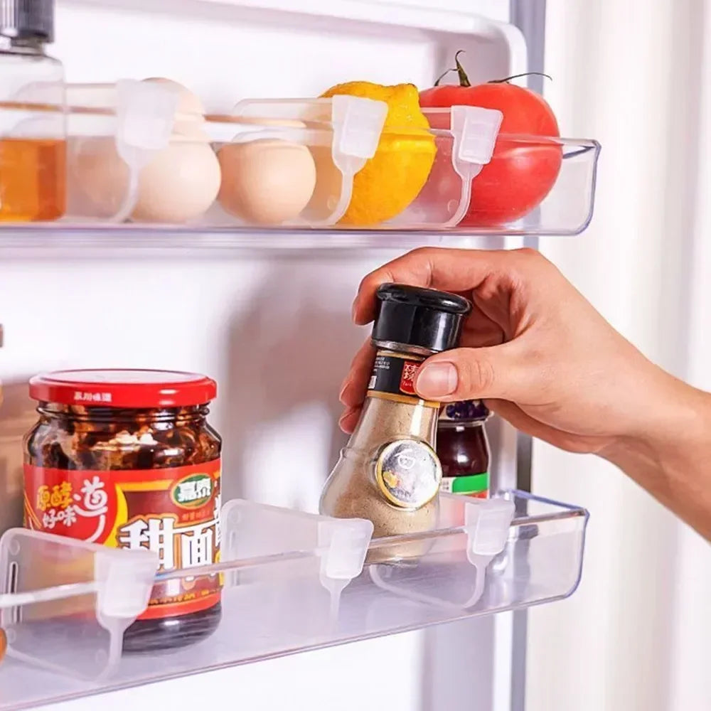 Refrigerator Organizer Shelf 4/6/8 Pieces Kitchen Items Shelves Organizers Storage Things for the Home Gadgets Organization