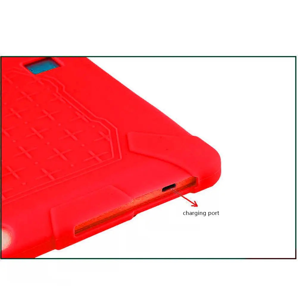 10.1-inch Tablet Computer Learning Machine Universal Silicone Case Anti-fall And Shockproof Belt Bracket Silicone Protective