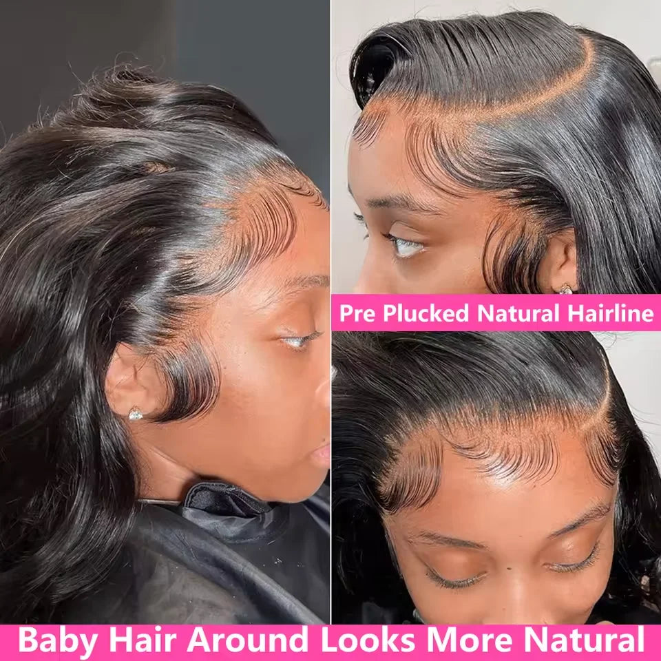 40 Inch Body Wave 13x6 Hd Lace Frontal Wig Human Hair 360 Brazilian Pre Plucked Lace For Women 13x4 Lace Front Wigs 250 Density