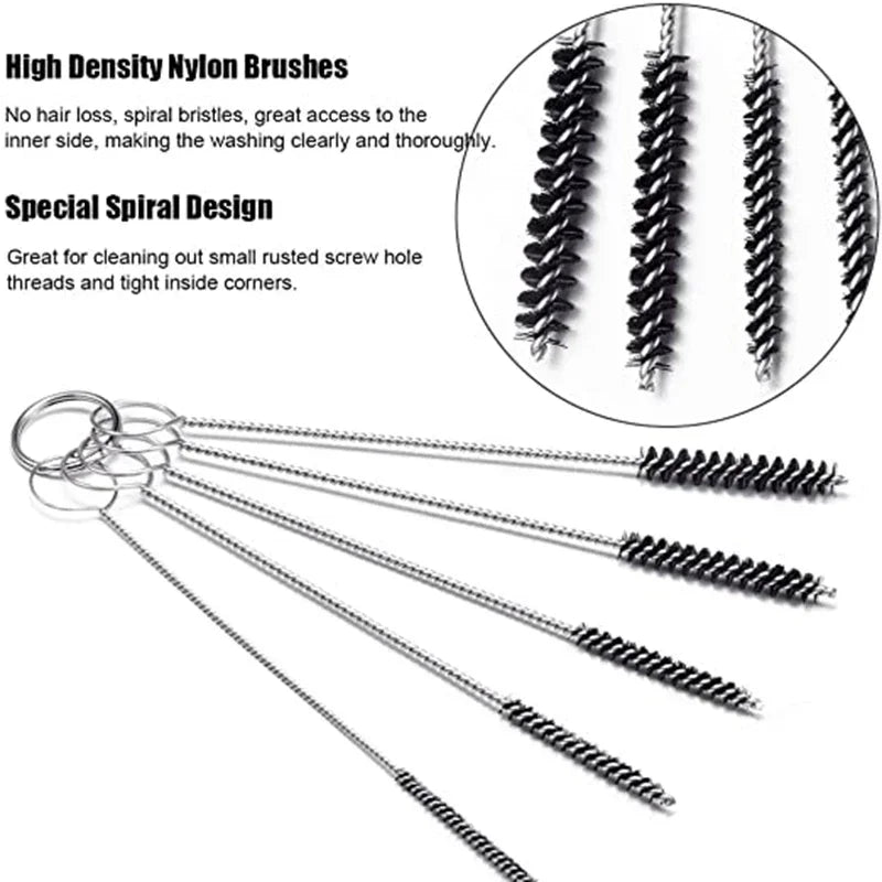Hot Brushes Cleaner Tools for Automobile Motorcycle ATV Welder Carb Chainsaw Carburetor Carbon Dirt Jet Remove Cleaning Needles