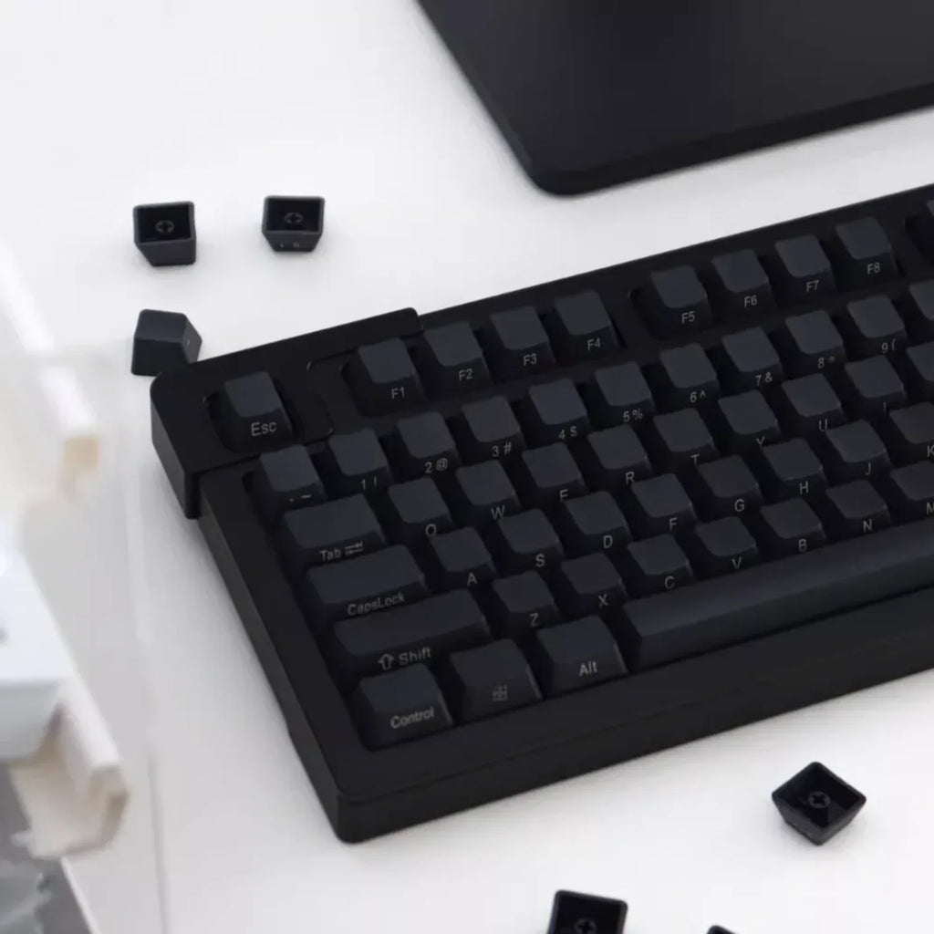Large Carbon Solid Color Genuine/Side Engraved Keycaps PBT Thermal Sublimation for OEM Gateron MX Mechanical Keyboards