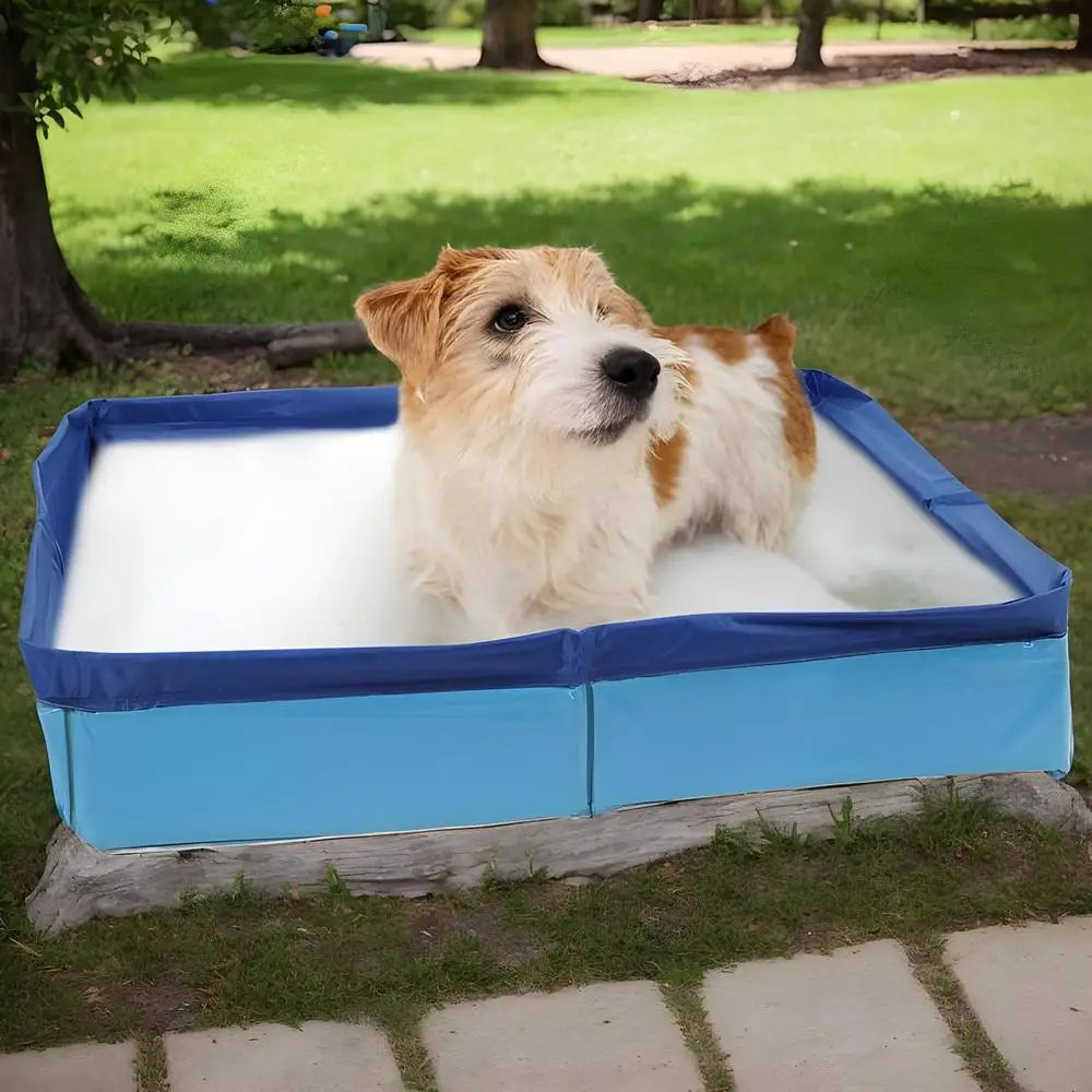 Dog Kiddie Pool PVC Folding Swimming Pool For Dog Non-Inflatable Save Space Pet Puppy Bathing Tub pet bathtubs