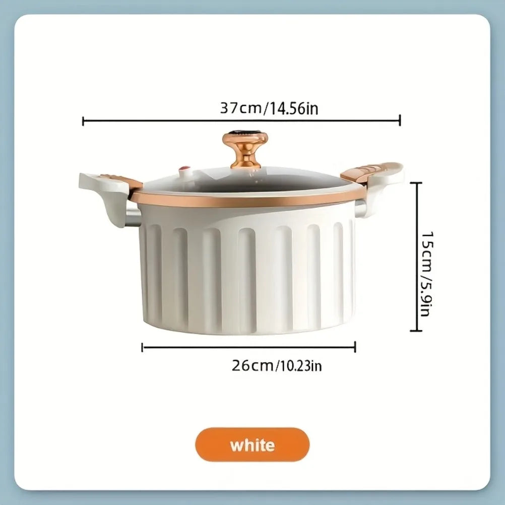 Enamel Cooking Pots Large-capacity Double-handled Stew Pot Non-stick Multifunctional Home Pot Suitable Pots for The Kitchen