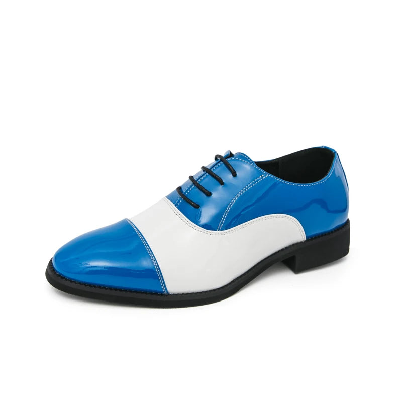 Men Leather Casual Oxford Shoes Retro Comfortable Platform 2026 New British Style Lace-Up Business Shoes Slip-on Outdoor Shoes
