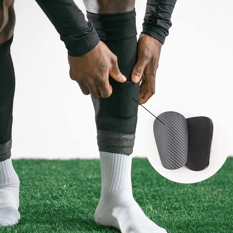 1Pair Mini Football Shin Pad Wear-resistant Shock Absorbing Leg Protector Lightweight Portable Soccer Training Shank Board