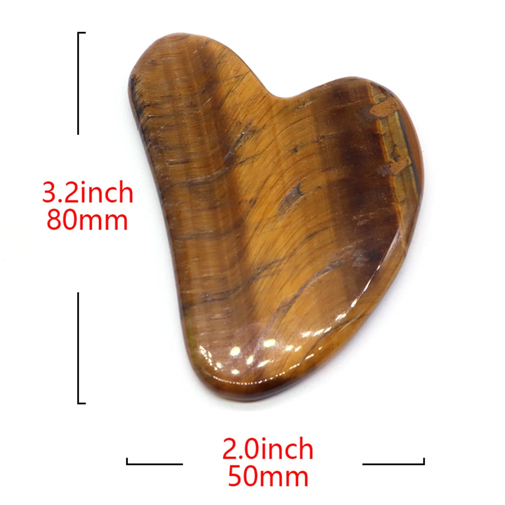 GuaSha Jade Facial Beauty Scraping Massage Tools Firm Skin Care Face Gua Sha SPA Physical Therapy Gue Che Roller Natural Stone