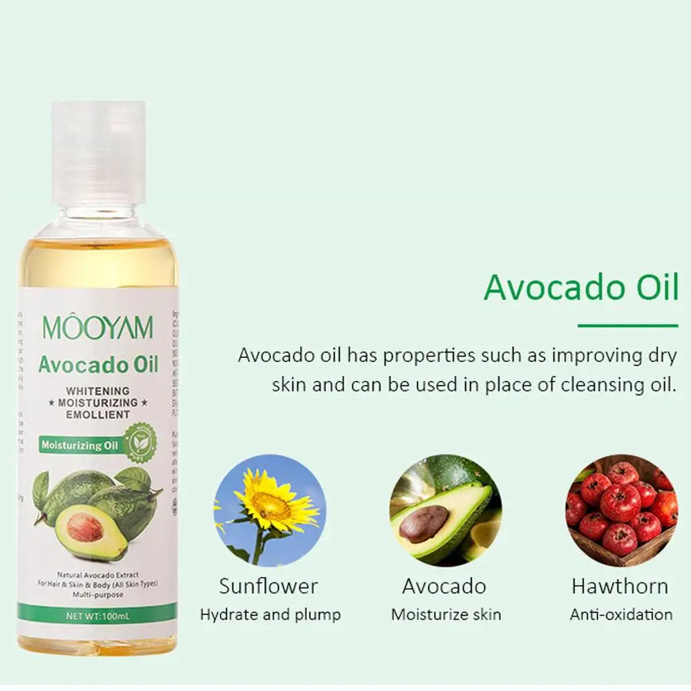 Face Body Coconut Argan Jojoba Castor Avocado Massage Oil Shrink Pore Firming Skin Face Oil Deep Relaxate Skincare Body Oil