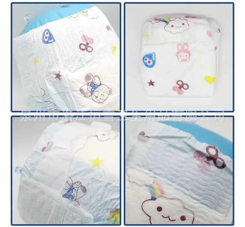50pcs/1pack Wholesale Hot Sale Baby Pull Up Diapers Soft Light and Thin Breathable Super Absorbent Disposable Nappy for Newborns