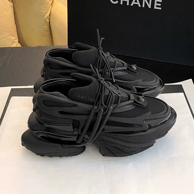 Platform Sneakers for Couple Street Style Height Increase Shoes for Men Women Fashion Designer Chunky Sneakers Zapatillas Hombre